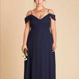 BIRDY GREY DEVIN BRIDESMAIDS DRESS - NAVY L